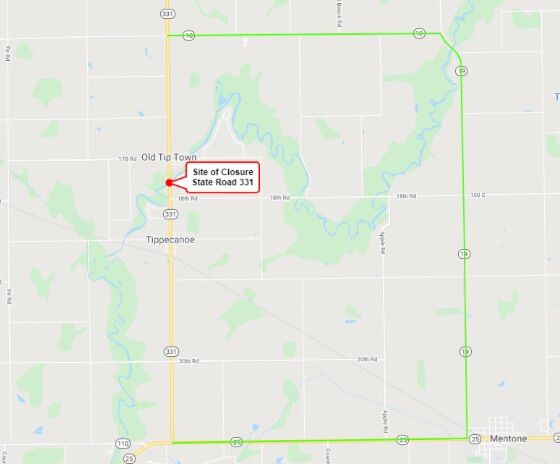State Road 331 to be closed over Tippecanoe River